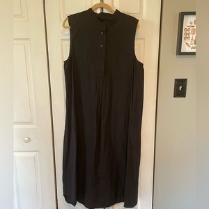 Banana Republic Cotton Dress with Pockets- Mandarin Collar